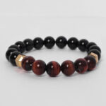 Tigers Eye, Black Obsidian & Hematite